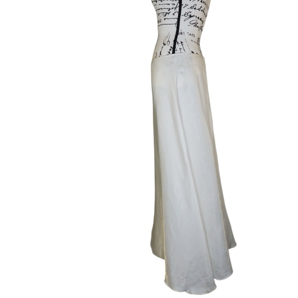 Scott McClintock Silky White Maxi Skirt, Size 12 - Picture 4 of 5